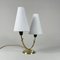 Double Arm Brass Table Lamp, Sweden, 1950s, Image 4