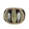 Dome Gold Ring with Diamonds, Tsavorite & Grey Stones 1