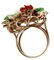 Bague Argent Pierres Blanches, Saphirs Rubis Emeraudes Diamants Pierre Or Rose 4