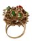 Bague Argent Pierres Blanches, Saphirs Rubis Emeraudes Diamants Pierre Or Rose 3