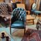 Vintage Georgian Deep-Buttoned Dark Green Armchair 7