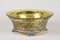 20th Century Art Nouveau Silver Basket with Amber Colored Glass Bowl, 1900s, Image 4