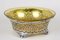 20th Century Art Nouveau Silver Basket with Amber Colored Glass Bowl, 1900s 6