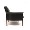 Danish Black Leather Armchair by Hans Olsen, 1960s 2