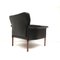 Danish Black Leather Armchair by Hans Olsen, 1960s 5