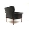 Danish Black Leather Armchair by Hans Olsen, 1960s, Image 5