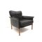 Danish Black Leather Armchair by Hans Olsen, 1960s 3