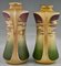 Art Nouveau Ceramic Vases with Gilt Flowers by Turn Teplitz for Rstk, Amphora, 1900s, Set of 2 3