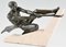 Max Le Verrier, Athlete with Rope, 1930, Metal Sculpture, Image 3