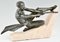 Max Le Verrier, Athlete with Rope, 1930, Metal Sculpture 2