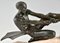 Max Le Verrier, Athlet mit Seil, 1930, Metallskulptur 5