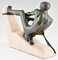 Max Le Verrier, Athlete with Rope, 1930, Metal Sculpture, Image 8