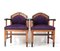 Art Deco Amsterdamse School Armchairs in Oak, 1920s, Set of 2 3