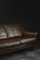 Mid-Century Danish Modern Brown Leather 3-Seater Sofa, 1970s 11