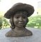 Buste Modèle d'Artiste d'une Jeune Fille dans un Chapeau Panama, 1960s 1