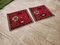 Kleine türkische Teppiche mit Blumenmuster, 2er Set 6