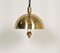 Ceiling Lamp in Brass by Florian Schulz, Germany, 1970s 2