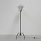 Vintage Standing Floor Lamp with Glass Shade and Perforated Steel Shade, 1960s, Image 11