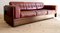 Cubic Seating Group in Red Leather, Finland, 1970s, Set of 3, Image 3