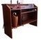 Danish Cocktail Bar in Teak and Button-Upholstered Front, 1950s 16