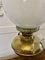 Victorian Reeded Column Brass Oil Lamp, 1880s 5