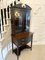 Victorian Carved Mahogany Display Cabinet, 1880s, Image 8