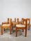Vintage Oak and Rush Chairs by Charlotte Perriand, 1960s, Set of 7 14