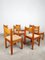Vintage Oak and Rush Chairs by Charlotte Perriand, 1960s, Set of 7 20