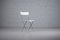 Celestina Folding Chair in White Leather by Marco Zanuso for Zanotta 1