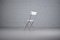Celestina Folding Chair in White Leather by Marco Zanuso for Zanotta 5