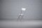 Celestina Folding Chair in White Leather by Marco Zanuso for Zanotta, Image 5