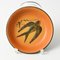 Art Nouveau Danish Plate with Swallow from Ipsen, 1920s 3