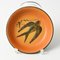 Art Nouveau Danish Plate with Swallow from Ipsen, 1920s, Image 3