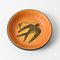 Art Nouveau Danish Plate with Swallow from Ipsen, 1920s, Image 1