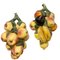 Vintage Spanish Porcelain Cluster of Fruits, Set of 2, Image 1