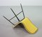 Chaise d'Appoint Mid-Century Jaune dans le style d'Augusto Bozzi, Italie, 1950s 9