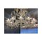 Lámpara de araña Ca Rezzonico floral veneciana de oro de cristal de Murano, Imagen 10