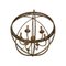 Gold-Leaf and Clay Sphere Chandelier by Simoeng 1