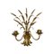 Goldene Florentiner Ohren Wandlampe aus Schmiedeeisen von Simoeng 1