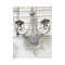 Florentine Wrought Iron Wall Lamp with Crystals by Simoeng 5