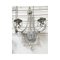 Florentinische Wandlampe aus Schmiedeeisen mit Kristallen von Simoeng 5