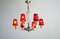 French Chandelier with Six Lights, 1950 8