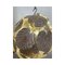 Gold-Leaf and White Leaves Sphere Suspension Pendant by Simoeng 7