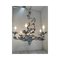 Brunish-Clay Florentine Wrought Iron Leafs Chandelier by Simoeng, Image 12