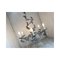 Brunish-Clay Florentine Wrought Iron Leafs Chandelier by Simoeng 3