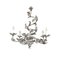 Brunish-Clay Florentine Wrought Iron Leafs Chandelier by Simoeng, Image 1
