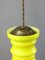 Mid-Century Eclectic Neon Glass and Brass Pendant Lamp, Image 7