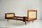 French Bed in Mahogany and Rattan by Roger Landault for Ligne Roset, 1960, Image 11