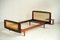 French Bed in Mahogany and Rattan by Roger Landault for Ligne Roset, 1960, Image 9