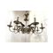 Brunish-Silver Florentine Wrought Iron Chandelier by Simoeng 9